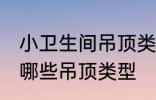 小卫生间吊顶类型有哪些 小卫生间有哪些吊顶类型