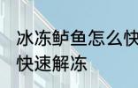 冰冻鲈鱼怎么快速解冻 冰冻鲈鱼如何快速解冻